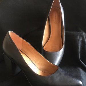 Corso Como Leather Black Heels 9M